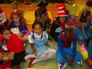 Students in costume