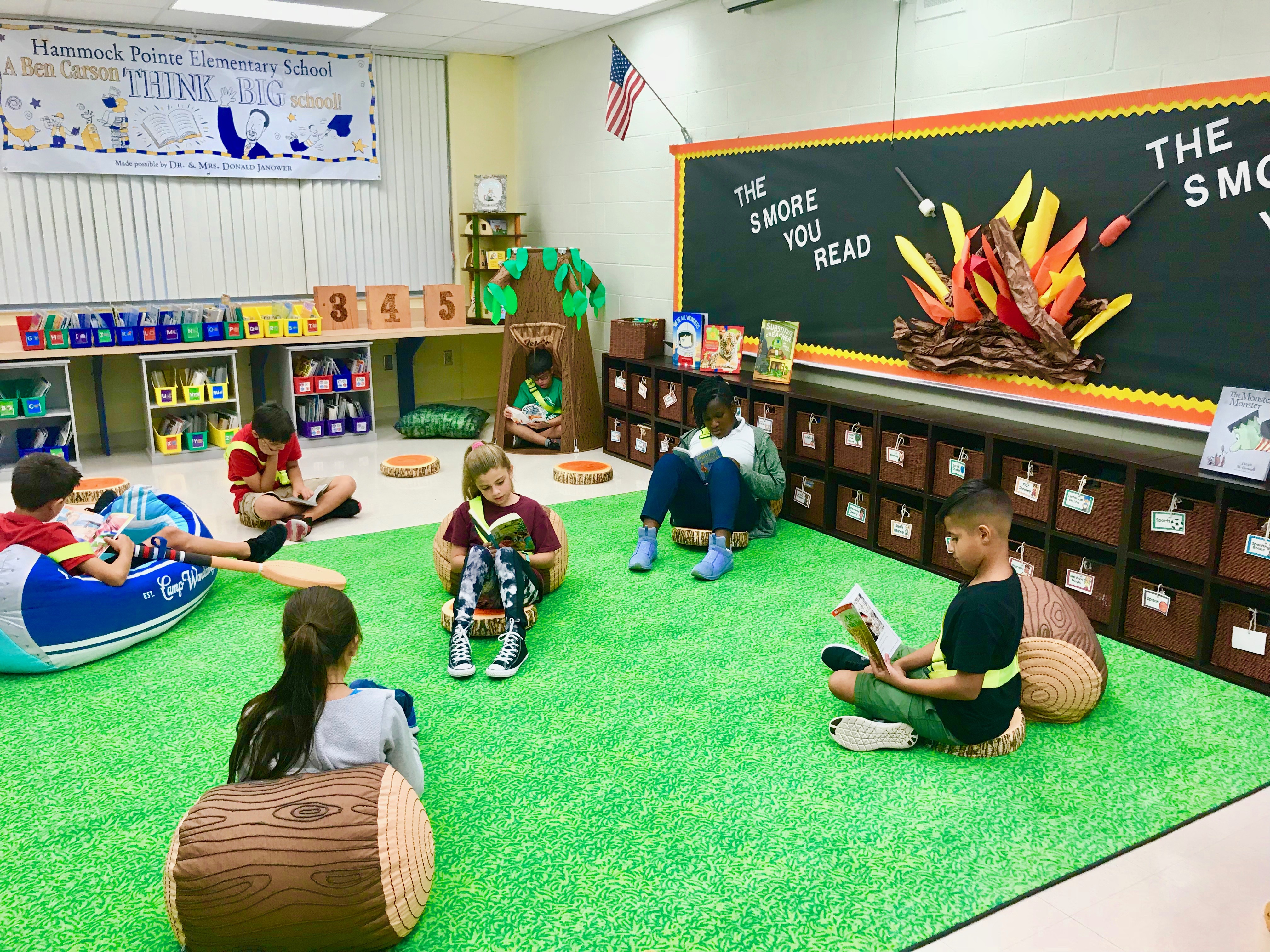 Hammock Pointe Elementary Reading Room Opening Carson Scholars Fund