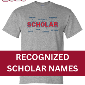 2026 Recognized Scholar T-shirt