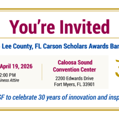 Date: Sunday, April 19, 2026 Time: 12:00 p.m. Venue: Caloosa Sound Convention Center Address: 2200 Edwards Drive Fort Myers, FL 33901